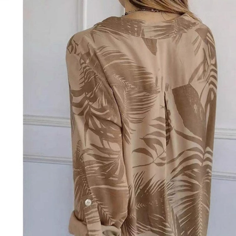 💜 LAST DAY PROMOTION - 50%OFF💜Women's Fashion V-Neck Printed Top