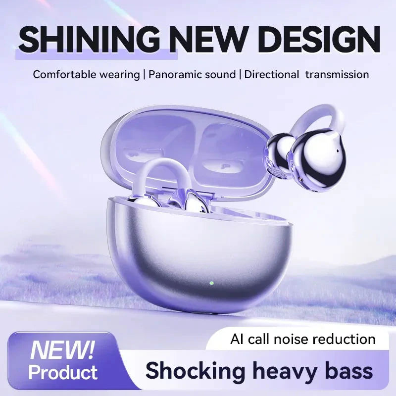 🫧Last Day Promotion-50% Off🫧🎧Lightweight Open Ear Clip Bluetooth Headphones