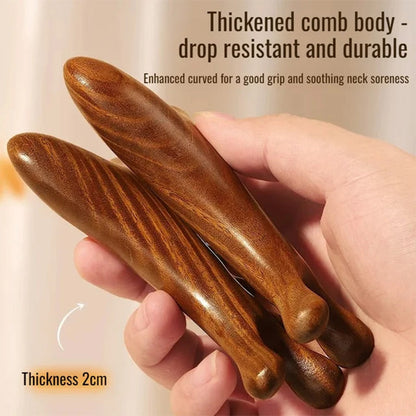 ✨LAST DAY BUY 1 GET 1 FREE!!✨4-in-1 Wooden Scalp Massage Comb Gua Sha Tool