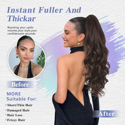 💜 LAST DAY PROMOTION - 50%OFF💜Clip-on Wavy Ponytail Extension
