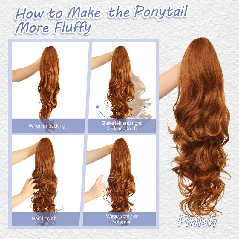 💜 LAST DAY PROMOTION - 50%OFF💜Clip-on Wavy Ponytail Extension