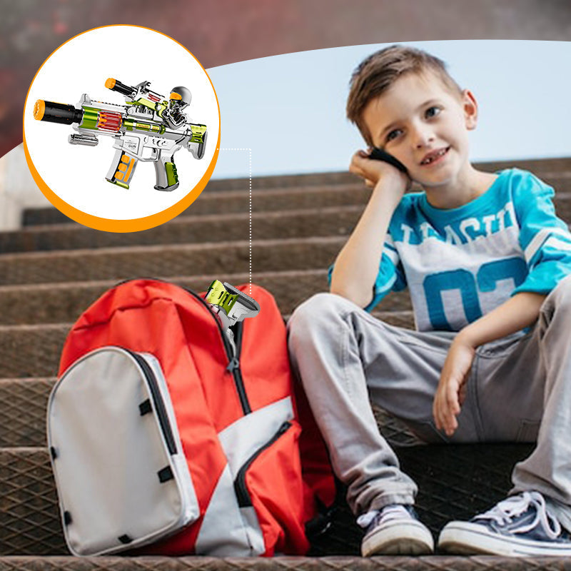 Kid's Electric Submachine Toy with Smoke & Vibration Effects