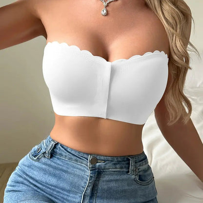 🔥Last Day 52% OFF🔥Seamless Front Closure Strapless Bandeau Bra