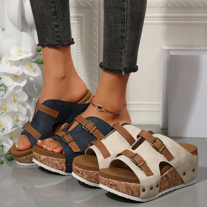🔥LAST DAY PROMOTION - 50%OFF🔥 Cutout Platform Wedge Sandals