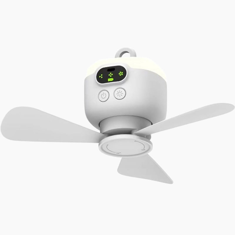 🔥 Rechargeable Ceiling Fan with LED Lights – Cool & Bright Anywhere