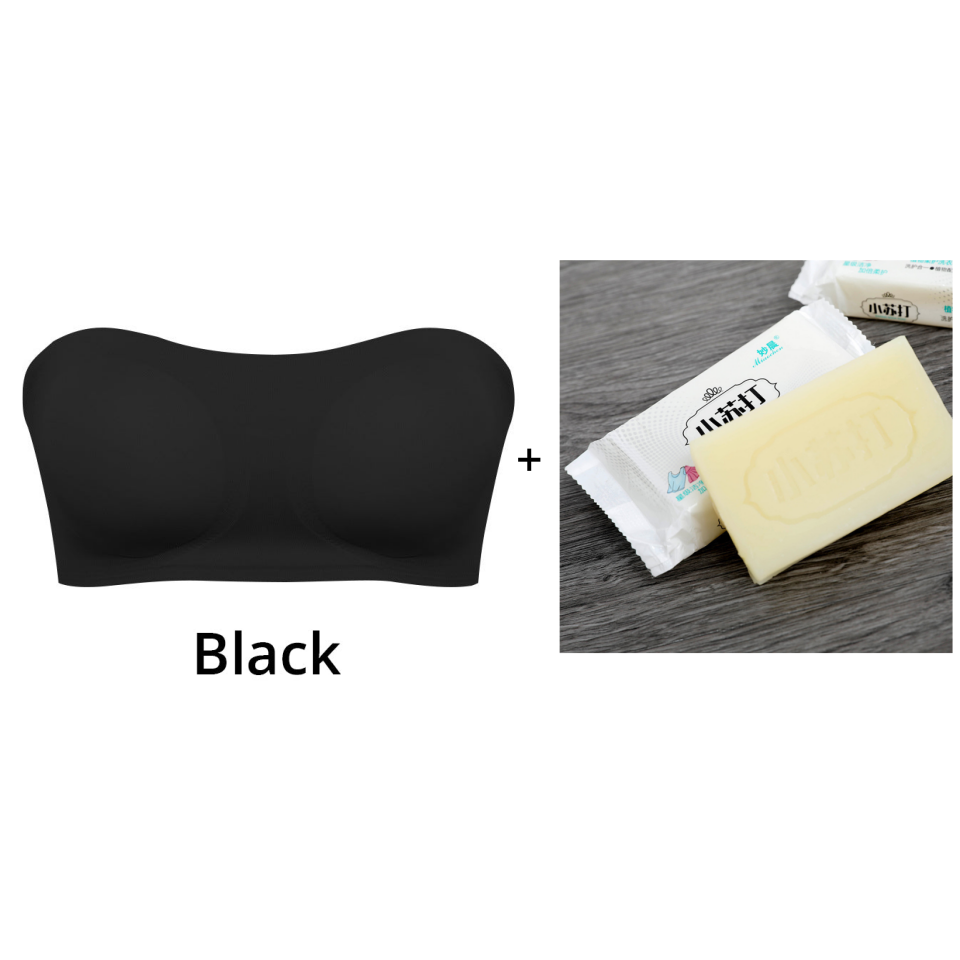 💜BUY 1 GET 1 FREE &💜Strapless Wireless Bra with Crossover Side Closure