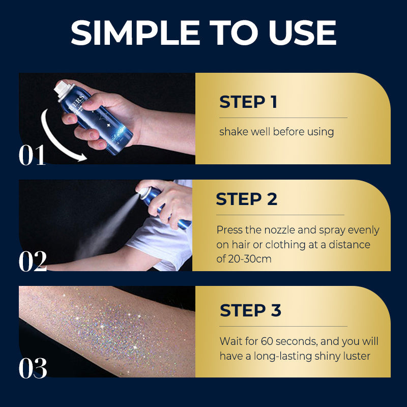 💜LAST DAY - BUY 1 GET 1 FREE💜Long-Lasting Shiny Body Glitter Spray💎💃