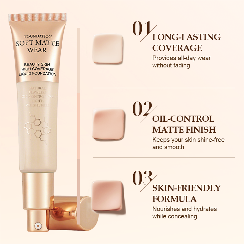 💙 Last Day Promotion 50% Off💙Long-Lasting Matte Concealer Foundation