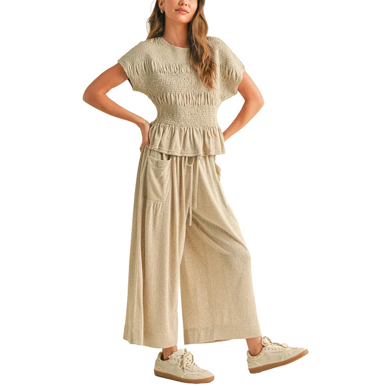 💜LAST DAY-50% OFF💜Women's Casual Fashion Two-Piece Set