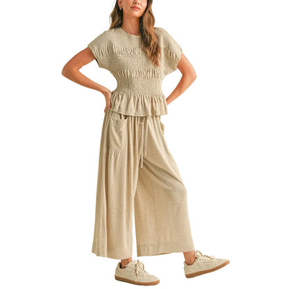 💜LAST DAY-50% OFF💜Women's Casual Fashion Two-Piece Set