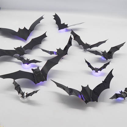 🔥Halloween Sale - 50% off 🎃3D Bat LED Wall Light Decor 🦇✨ – Easy Installation | Soft LED Glow for Living Room/Bedroom Festive Vibe