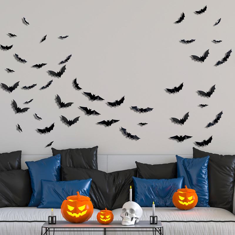 🔥Halloween Sale - 50% off 🎃3D Bat LED Wall Light Decor 🦇✨ – Easy Installation | Soft LED Glow for Living Room/Bedroom Festive Vibe