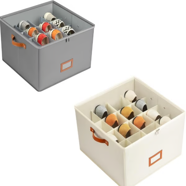 ⏰🔥LIMITED TIME 50% OFF! 👟 Fabric Shoe Organizer Storage Box – Foldable, Large Capacity, Dustproof & Breathable for Closet & Bedroom 🧺✨