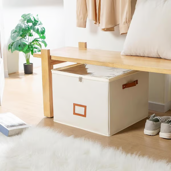 ⏰🔥LIMITED TIME 50% OFF! 👟 Fabric Shoe Organizer Storage Box – Foldable, Large Capacity, Dustproof & Breathable for Closet & Bedroom 🧺✨ zanzzea