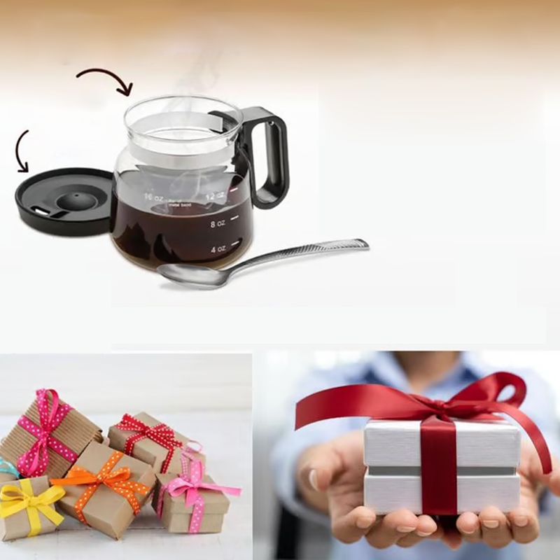 🎉HOT SALE🎉Glass Pot Style Coffee Mug with Lid