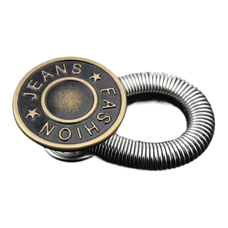 👖👖Spring-Loaded Metal Waist Extender Button for Jeans
