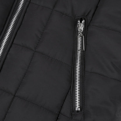 Women's Hooded Mid-Length Winter Coat with Plush Lining