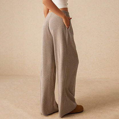 💜 LAST DAY PROMOTION - 50%OFF 💜 Women’s Casual Soft Wide-Leg Pants With Drawstring