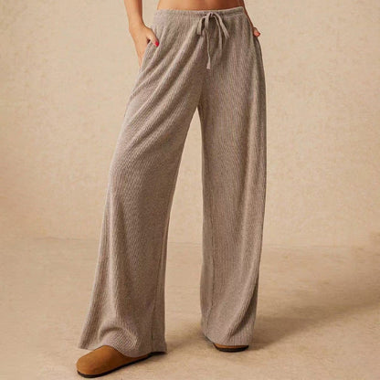 💜 LAST DAY PROMOTION - 50%OFF 💜 Women’s Casual Soft Wide-Leg Pants With Drawstring