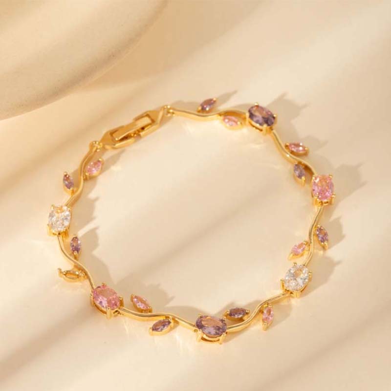 💜 LAST DAY PROMOTION - 50% OFF💜Women's Dainty Leaf Charm Bracelet
