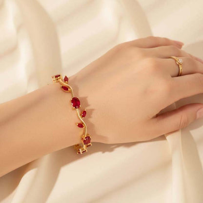 💜 LAST DAY PROMOTION - 50% OFF💜Women's Dainty Leaf Charm Bracelet