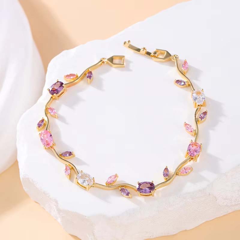 💜 LAST DAY PROMOTION - 50% OFF💜Women's Dainty Leaf Charm Bracelet