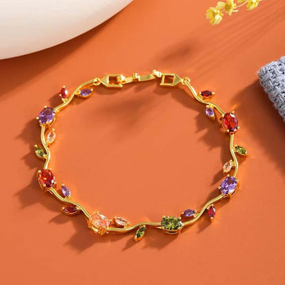 💜 LAST DAY PROMOTION - 50% OFF💜Women's Dainty Leaf Charm Bracelet