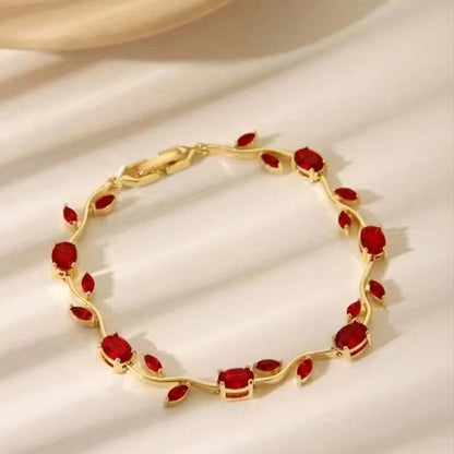 💜 LAST DAY PROMOTION - 50% OFF💜Women's Dainty Leaf Charm Bracelet