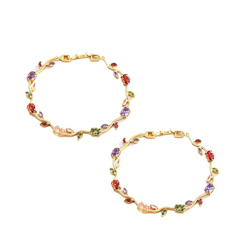 💜 LAST DAY PROMOTION - 50% OFF💜Women's Dainty Leaf Charm Bracelet