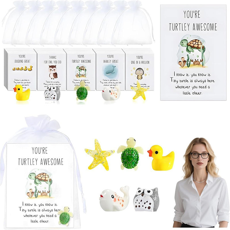 🎅Xmas Sales - 50% OFF🎄25 PCS SET🎄 - Animal Pun Note Cards zanzzea