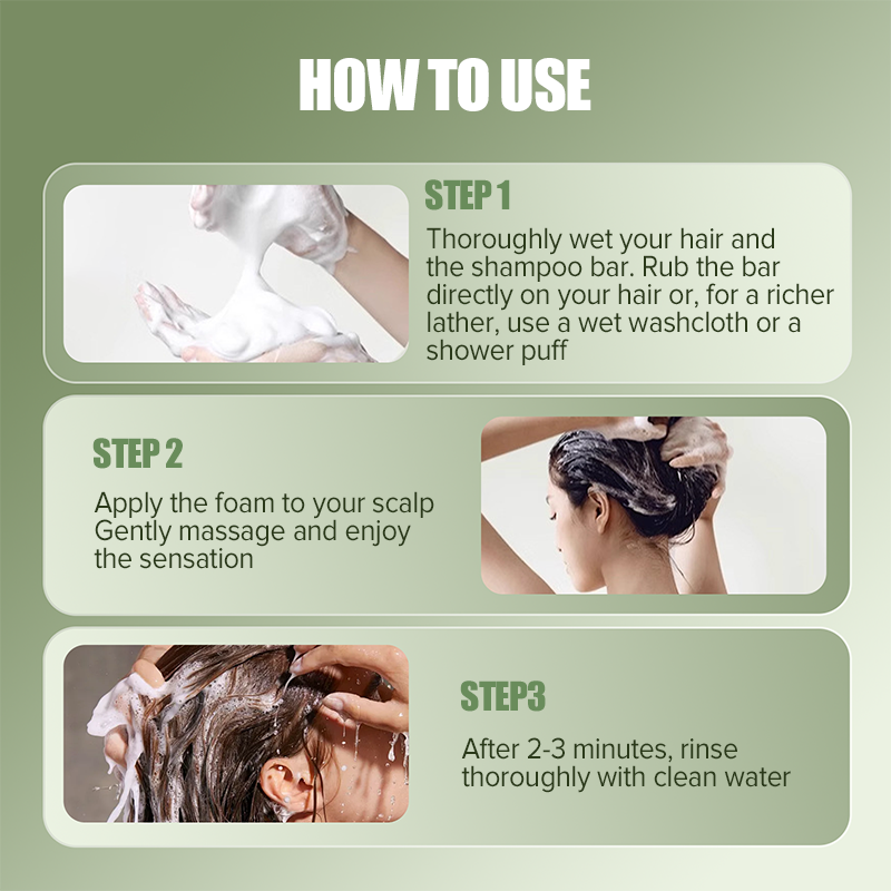 ⏳Limited-time 50% off⏰Natural Shampoo Bar For Strengthening Hair🧼