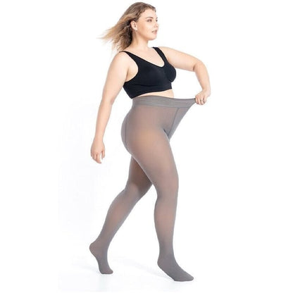 💜 LAST DAY PROMOTION - 50%OFF 💜Flawless Legs Fake Translucent Warm Plush Lined Elastic Tights