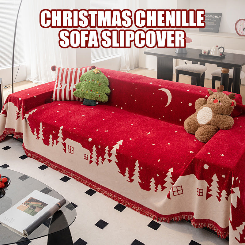 🎅Xmas Sales - 50% OFF🎄Christmas Chenille Sofa Slipcover