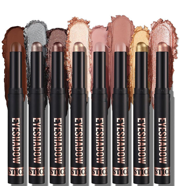 🎅ONLY TODAY - FOR 8 PCS!!🎄50K+ SOLD! 🎁✨8 Colors Glitter Eyeshadow Stick Waterproof & Long-Wearing & Multi-Use zanzzea