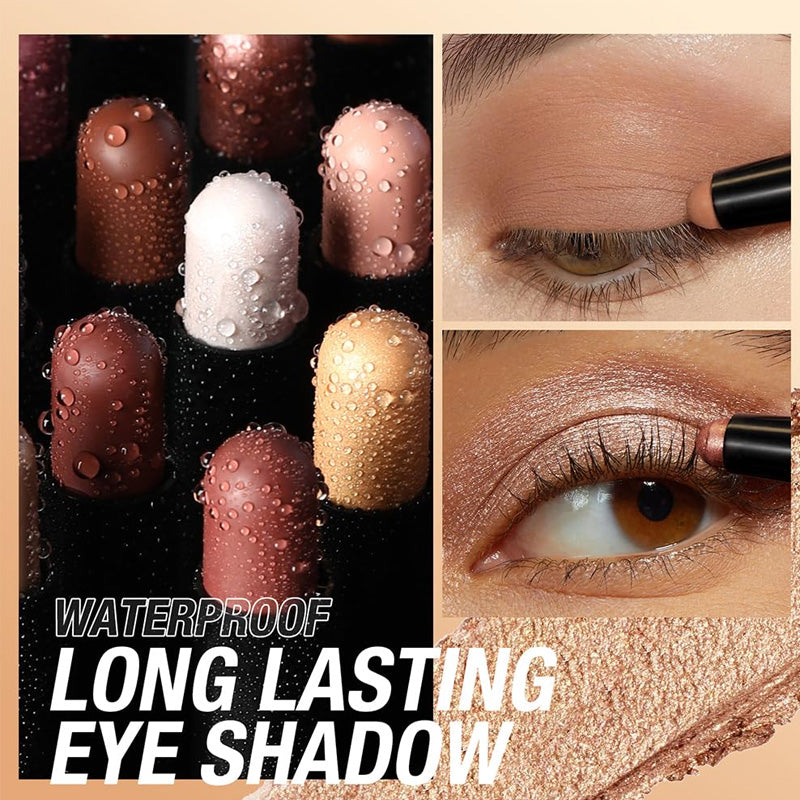 🎅ONLY TODAY - FOR 8 PCS!!🎄50K+ SOLD! 🎁✨8 Colors Glitter Eyeshadow Stick Waterproof & Long-Wearing & Multi-Use zanzzea