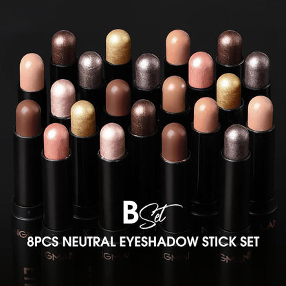 🎅ONLY TODAY - FOR 8 PCS!!🎄50K+ SOLD! 🎁✨8 Colors Glitter Eyeshadow Stick Waterproof & Long-Wearing & Multi-Use