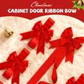 🎅Xmas Sales - 50% OFF🎄Christmas Special Offer-Large Christmas Cabinet Door Ribbon Bow