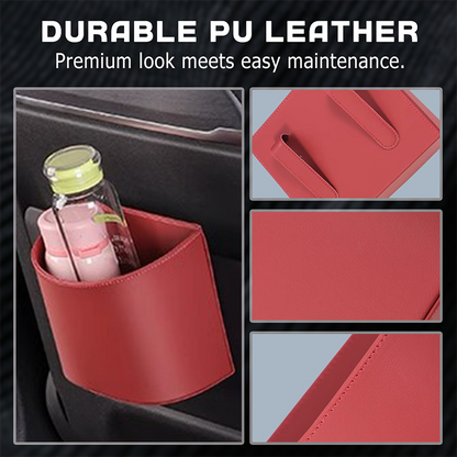 🚗 🚗🚗Leather Car Door Cup Holder – Wide‑mouth opening, easy reach for drinks & phone. Clip‑on secure fit. PU leather, tough & stylish. 🛡️✨