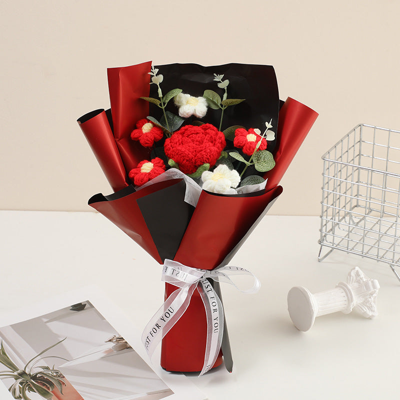💐Mother's Day💕Handmade Delicate Crochet Flower Bouquet