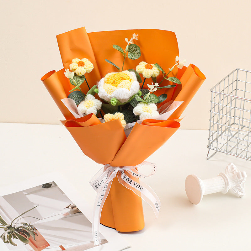 💐Mother's Day💕Handmade Delicate Crochet Flower Bouquet