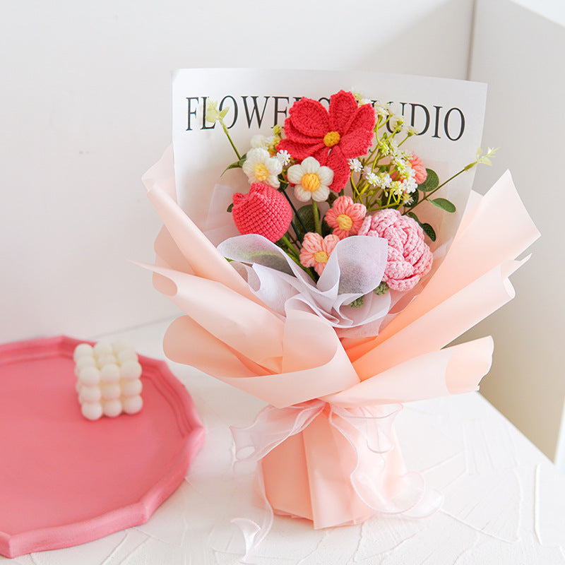 💐Mother's Day💕Handmade Delicate Crochet Flower Bouquet