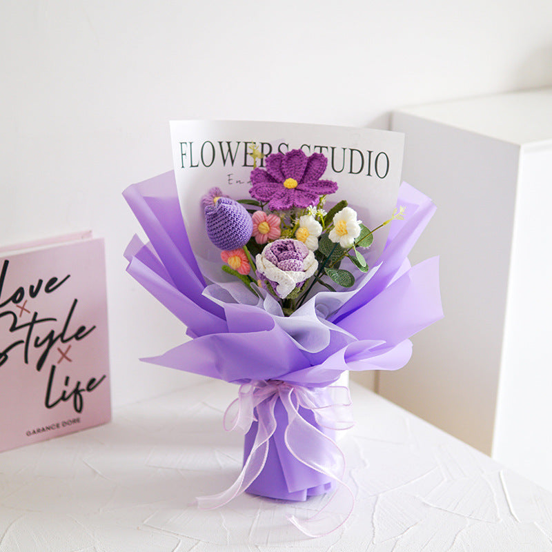 💐Mother's Day💕Handmade Delicate Crochet Flower Bouquet