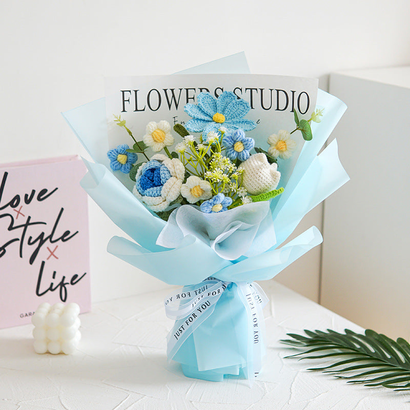 💐Mother's Day💕Handmade Delicate Crochet Flower Bouquet