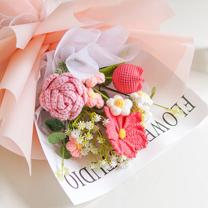 💐Mother's Day💕Handmade Delicate Crochet Flower Bouquet
