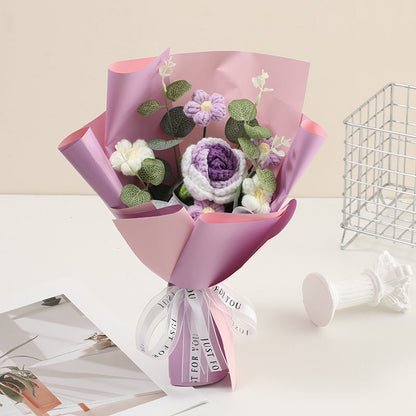 💐Mother's Day💕Handmade Delicate Crochet Flower Bouquet