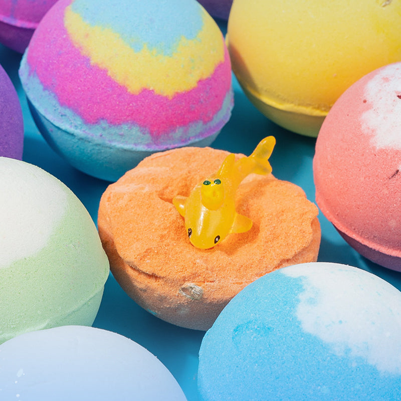 🧼🛁 Natural Bath Bombs for Kids with Mega Bubbles & Surprise Inside 🥚✨