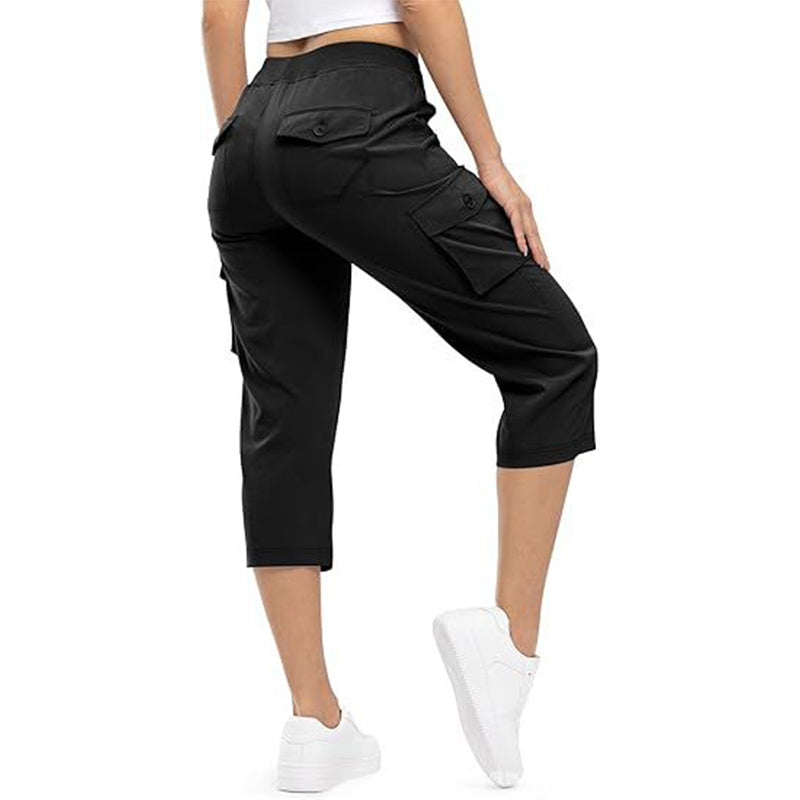 ✨Womens Lightweight Capris Daily&Travel Quick Dry Cargo Pants with 6 Pockets✈️👖