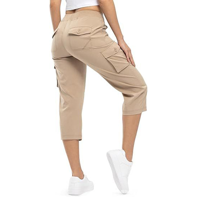 ✨Womens Lightweight Capris Daily&Travel Quick Dry Cargo Pants with 6 Pockets✈️👖