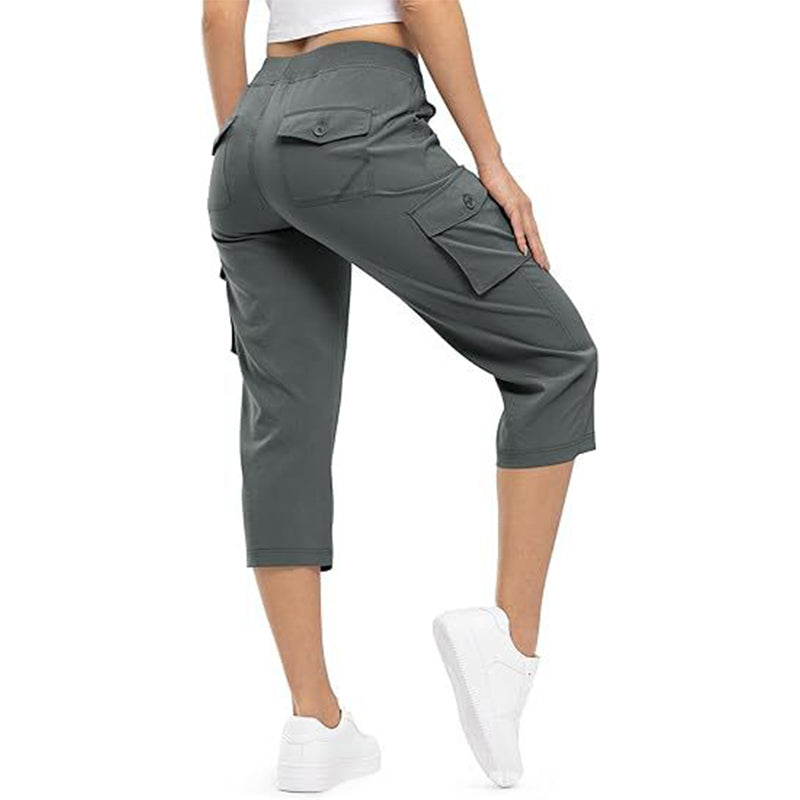 ✨Womens Lightweight Capris Daily&Travel Quick Dry Cargo Pants with 6 Pockets✈️👖