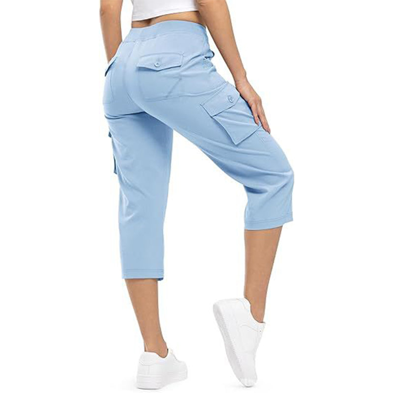 ✨Womens Lightweight Capris Daily&Travel Quick Dry Cargo Pants with 6 Pockets✈️👖